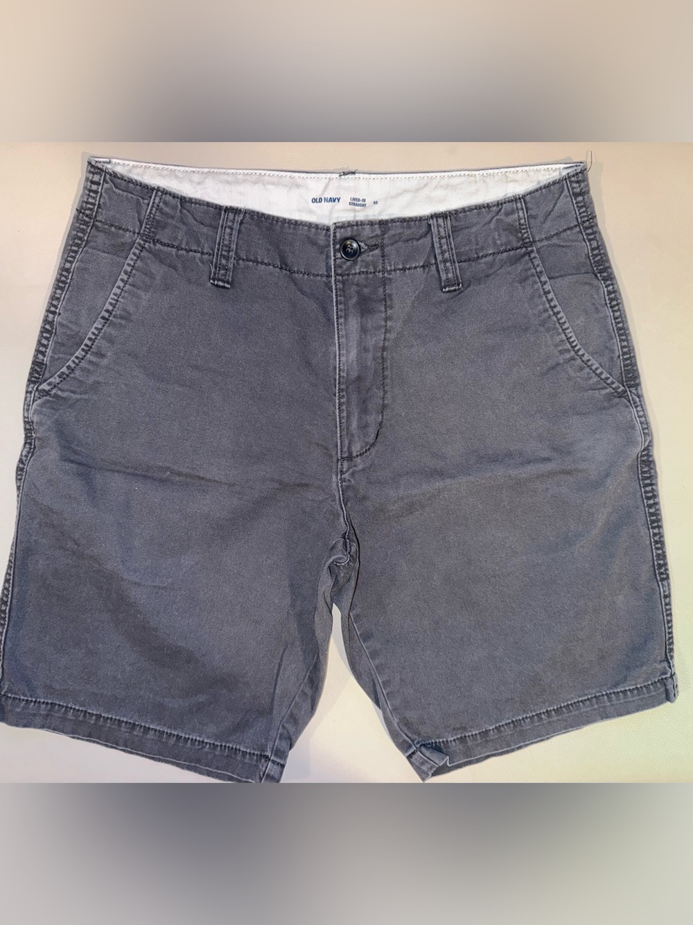 Old Navy Charcoal Gray Men's Casual Chino Shorts